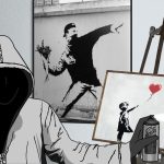 Surmise discloses assortment with spray painting by Banksy
